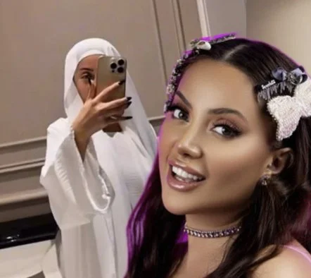 Dinini dəyişən Ayan hicab bağladı - Foto