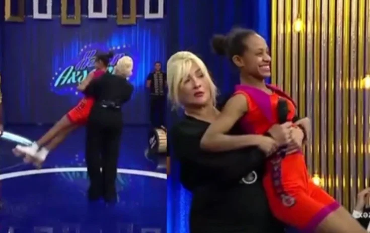 Mətanət efirdə qonağı qucağına alıb fırlatdı